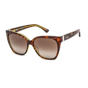 Moschino Havana Rectangle Tortoise and Yellow sunglasses, New